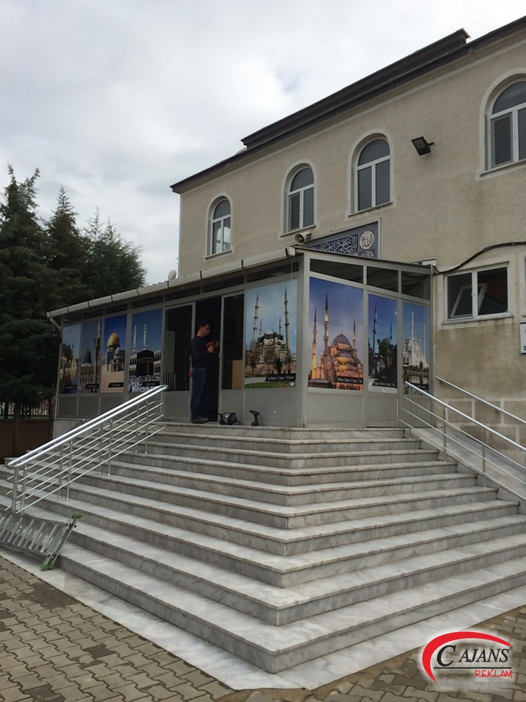 Sehit Pilot Salih Seyhan Camii Cam Giydirme Montajı Tamamlandı